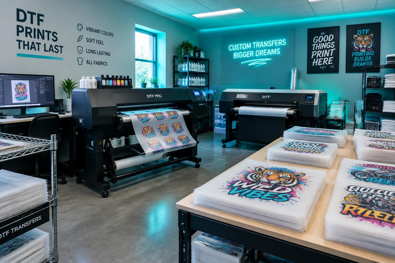 Inside the Jellyfish DTF print shop